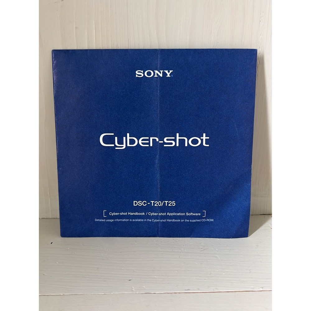 Sony Cybershot DSC-T20/T25 Digital Camera Software Picture Motion Browser Cd DVD